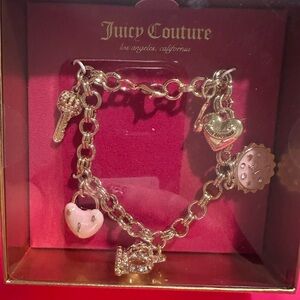 Juicy Couture Pink and Magenta Geometric Gift Box with Gold Logo